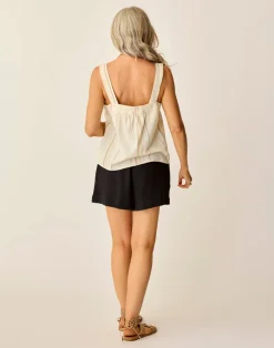 Carve Designs Tanks^Liv Stitched Top: Birch Texture