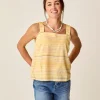 Carve Designs Tanks^Liv Stitched Top: Passion Texture