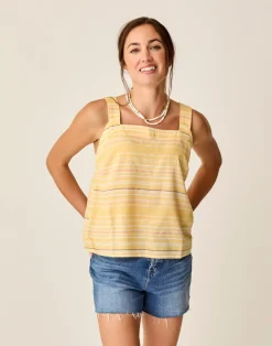 Carve Designs Tanks^Liv Stitched Top: Passion Texture