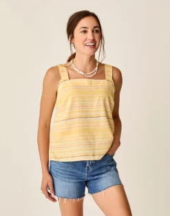 Carve Designs Tanks^Liv Stitched Top: Passion Texture