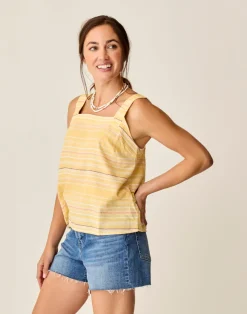 Carve Designs Tanks^Liv Stitched Top: Passion Texture