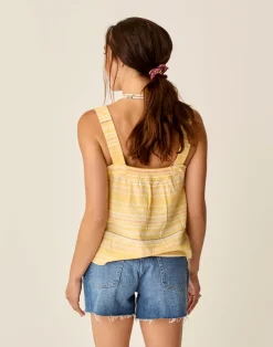 Carve Designs Tanks^Liv Stitched Top: Passion Texture
