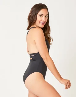 Carve Designs One Pieces^Logan One Piece: Black