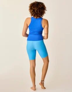 Carve Designs Tanks^Lyra Rib Tank: Billie Blue