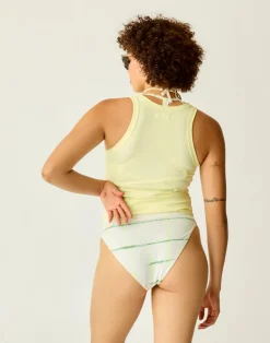 Carve Designs Tanks^Lyra Rib Tank: Light Limeade