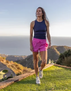 Carve Designs Tanks^Lyra Rib Tank: Navy