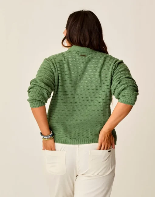 Carve Designs Sweaters & Jackets^Morgan Polo Sweater: Dark Haze