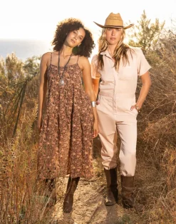 Carve Designs Jumpsuits & Overalls^Nyla Twill Jumpsuit: Biscuit
