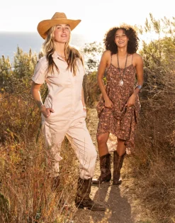 Carve Designs Jumpsuits & Overalls^Nyla Twill Jumpsuit: Biscuit