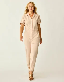 Carve Designs Jumpsuits & Overalls^Nyla Twill Jumpsuit: Biscuit