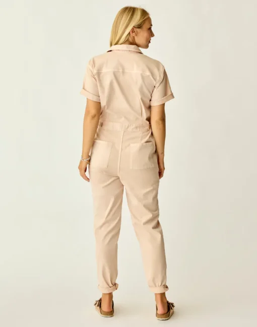 Carve Designs Jumpsuits & Overalls^Nyla Twill Jumpsuit: Biscuit