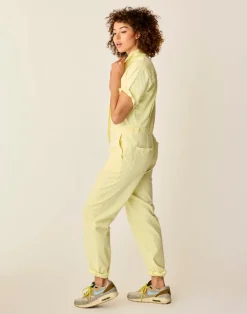 Carve Designs Jumpsuits & Overalls^Nyla Twill Jumpsuit: Light Limeade