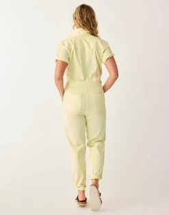 Carve Designs Jumpsuits & Overalls^Nyla Twill Jumpsuit: Light Limeade