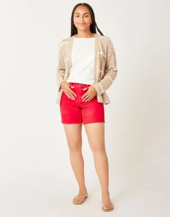 Carve Designs Shorts^Oahu Hi Rise 6" Short: Hot Red