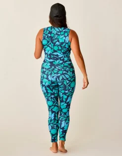 Carve Designs Rashguards & Sun Protection^Sadie Sleeveless: Navy Mezcal