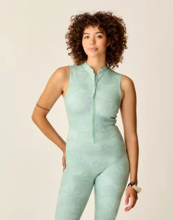 Carve Designs Rashguards & Sun Protection^Sadie Sleeveless: Tonal Tide