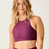 Carve Designs Bikini Tops^Sanitas Compression Reversible Top: Disco/Hot Pink