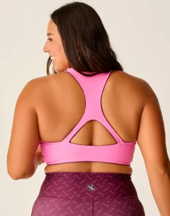 Carve Designs Bikini Tops^Sanitas Compression Reversible Top: Disco/Hot Pink