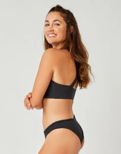 Carve Designs Swim Bottoms^Sanitas Reversible Bottom: Black/Black