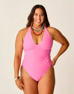 Carve Designs One Pieces^Serenity Compression One Piece: Hot Pink