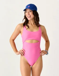 Carve Designs One Pieces^Sonny Compression One Piece: Hot Pink