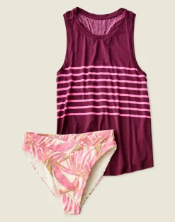 Carve Designs Tanks^Tide Tank: Hot Pink Stripe