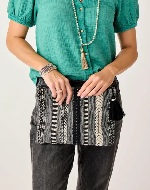 Carve Designs Accessories^Treasure Clutch: Black Multi