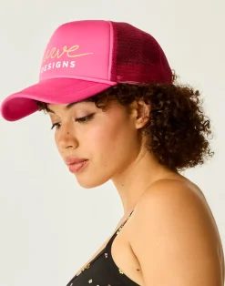 Carve Designs Accessories^Trucker Hat: Hot Pink