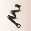 Carve Designs Accessories^Woven Leather Belt: Black