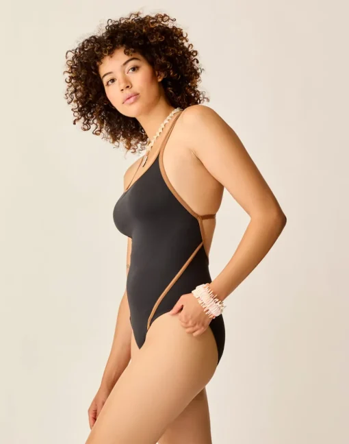 Carve Designs One Pieces^York One Piece: Black