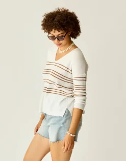 Carve Designs Sweaters & Jackets^Zella Pullover: Neutral Stripe