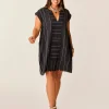 Carve Designs Cover Ups | Dresses^Zuma Stitched Coverup: Black Texture