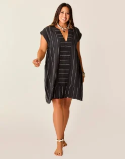Carve Designs Cover Ups | Dresses^Zuma Stitched Coverup: Black Texture