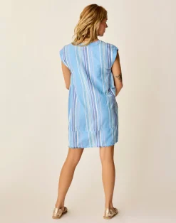 Carve Designs Cover Ups | Dresses^Zuma Stitched Coverup: Sky Blue Texture